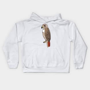 Red Tailed Hawk - Cartoon Kids Hoodie